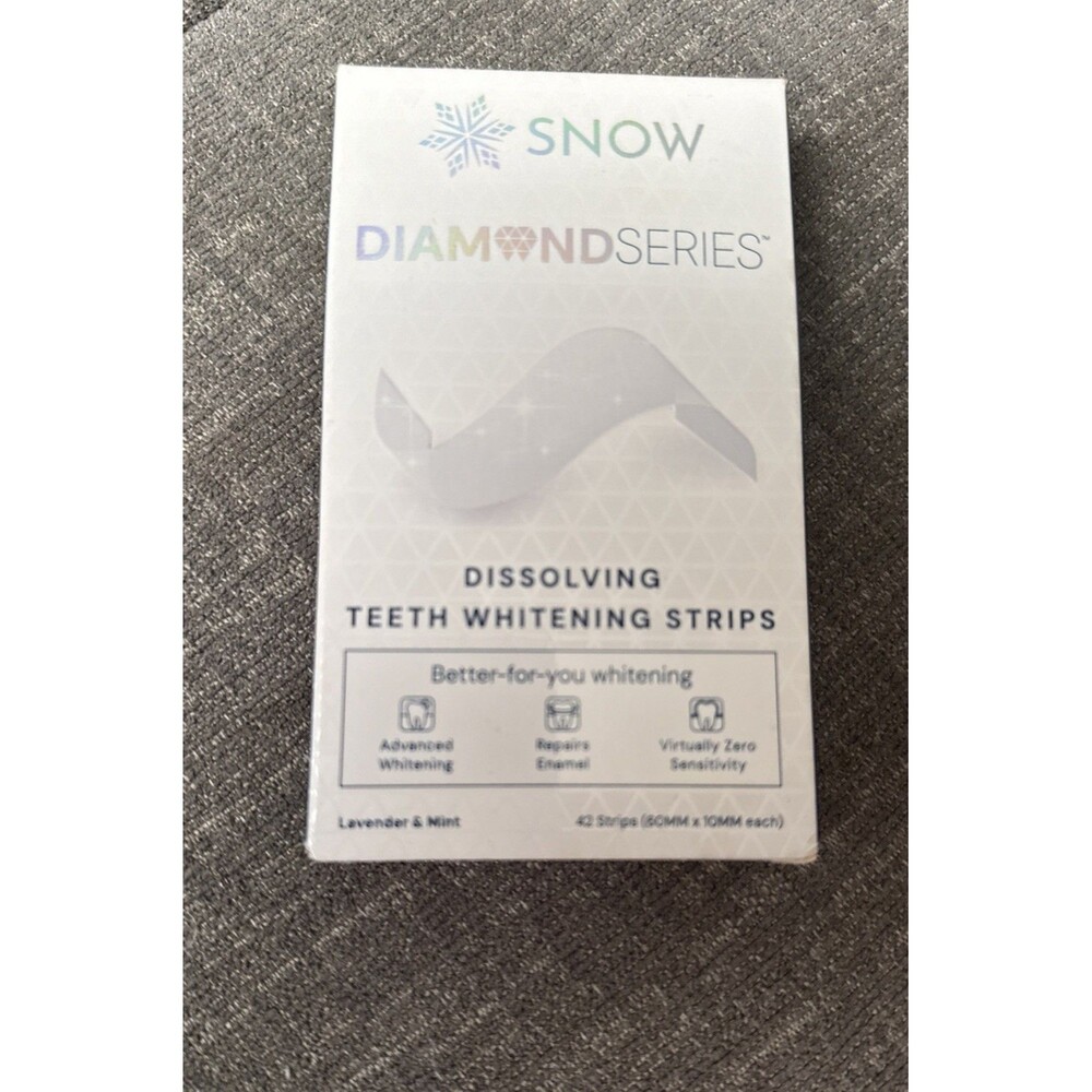 SNOW Diamond Dissolving Teeth Whitening Strips - Gentle & Enamel Safe White